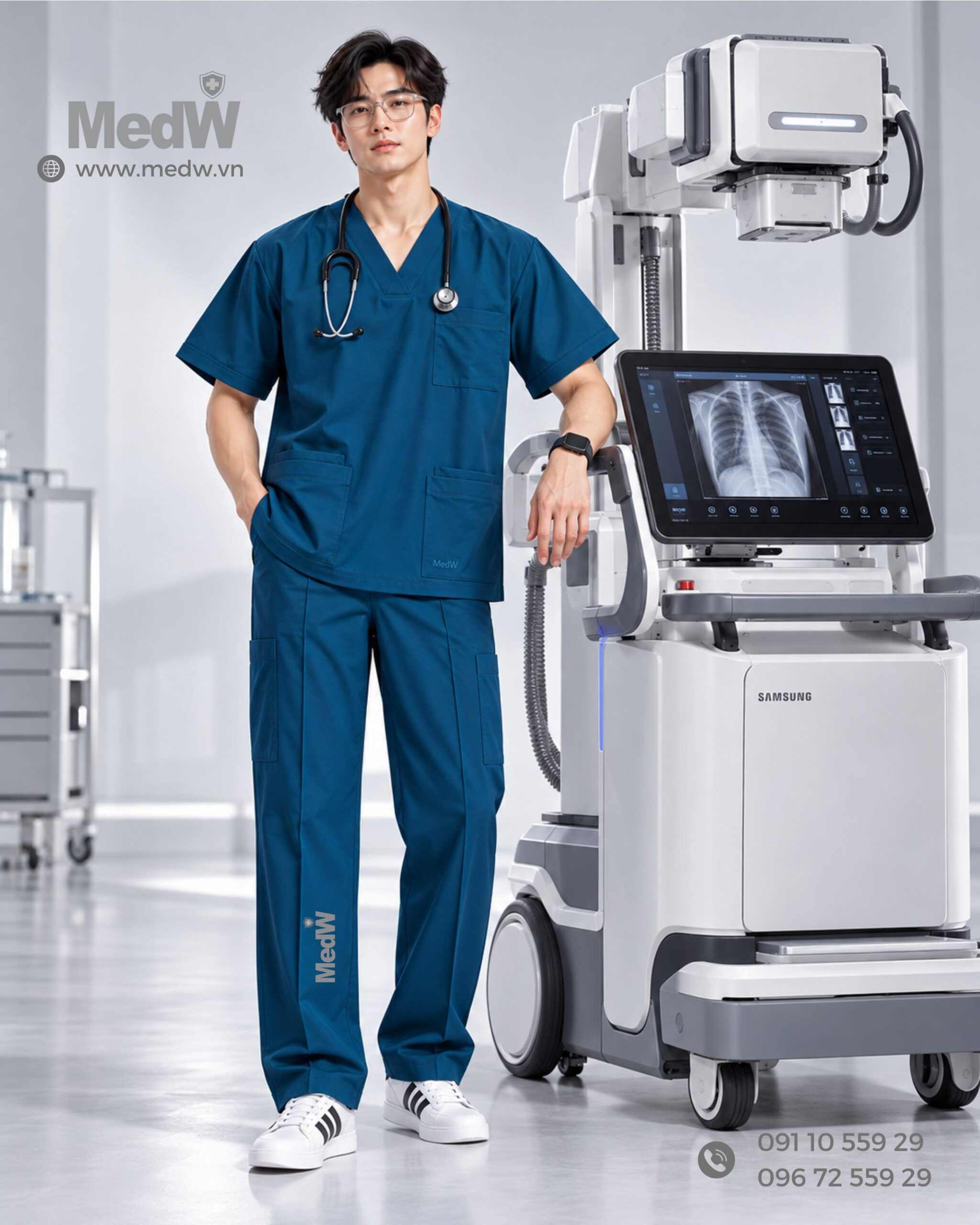 MedW Zeus Caribbean Scrubs Bác Sĩ Nam Xanh Biển Sâu Ca-ri-bê 27 Dong phuc y te cao cap scrubs scaled