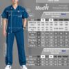 MedW Zeus Caribbean Scrubs Bác Sĩ Nam Xanh Biển Sâu Ca-ri-bê 9 Scrubs bac si nam dong phuc dieu duong nam mau xanh bien