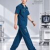 MedW Zeus Caribbean Scrubs Bác Sĩ Nam Xanh Biển Sâu Ca-ri-bê 6 Scrubs nam dong phuc y te mau xanh dong phuc y te mau xanh