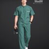 đồng phục phòng khám nha khoa màu xanh đá