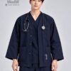 MedW Chiron Noragi Coat Iris Navy Áo Khoác Y Tế Y Bác Sĩ Thiết Kế Nhật Màu Xanh Than 2 Ao khoac y ta dong phuc benh vien mau xanh than