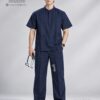 Dong phuc y te mau xanh than navy scrubs nam