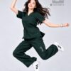 MedW Venus Sovereign Evergreen Scrubs Nữ Y Bác Sĩ Xanh Tùng Bách - Đồng Phục Y Tế Màu Xanh Rêu Sậm 3 Dong phuc y te nu mau xanh la dam