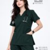 MedW Venus Sovereign Evergreen Scrubs Nữ Y Bác Sĩ Xanh Tùng Bách - Đồng Phục Y Tế Màu Xanh Rêu Sậm 2 scrubs nu mau xanh reu dam